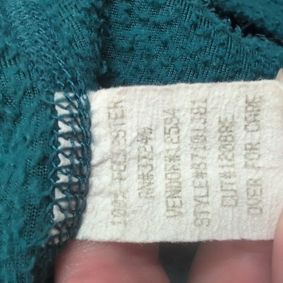 Vintage REI Polartec Teal Fleece Button Down Shirt size XL Perfect For Layering - Picture 7 of 7